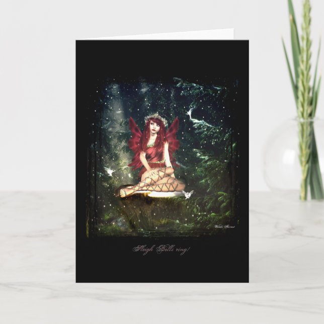 Tarjeta Festiva anillo de campanas de trineo (Anverso)