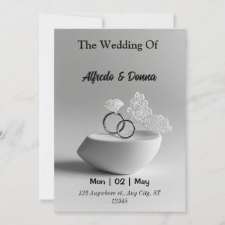 Tarjeta Festiva Anillos bodas