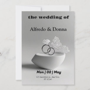 Tarjeta Festiva Anillos bodas