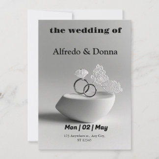 Tarjeta Festiva Anillos bodas