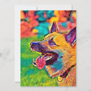 Tarjeta Festiva AnimalColor_Dog_019