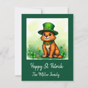 Tarjeta Festiva Animales afortunados disfrazados - Diversión en Sa