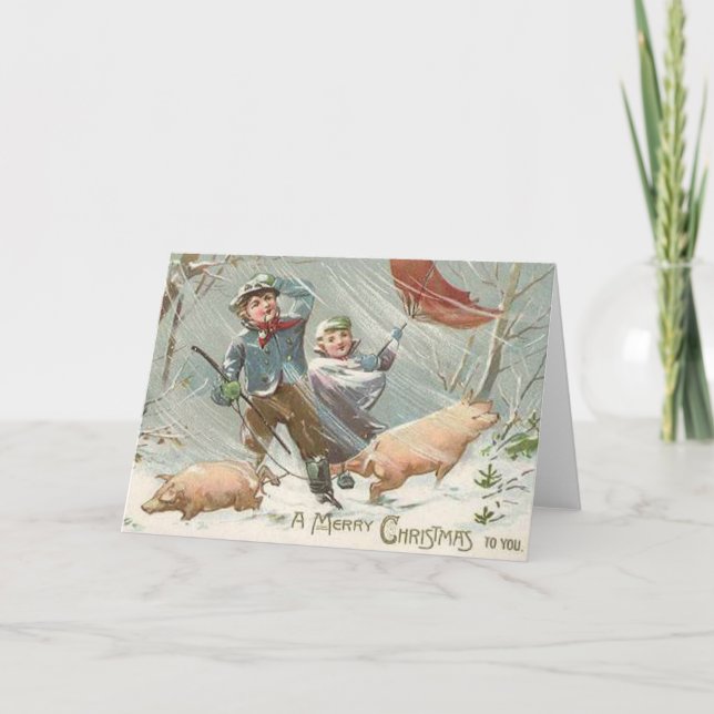 TARJETA FESTIVA ANIMALES DIVERSOS (Anverso)