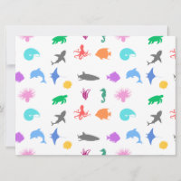 Animales marinos con estampado