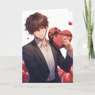 Tarjeta Festiva Anime Boy Heart Love Ikemen