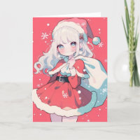 Anime Chica Santa Claus Kawaii