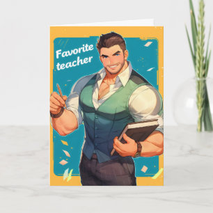 Tarjeta Festiva Anime de Profesor Favorito Ikemen