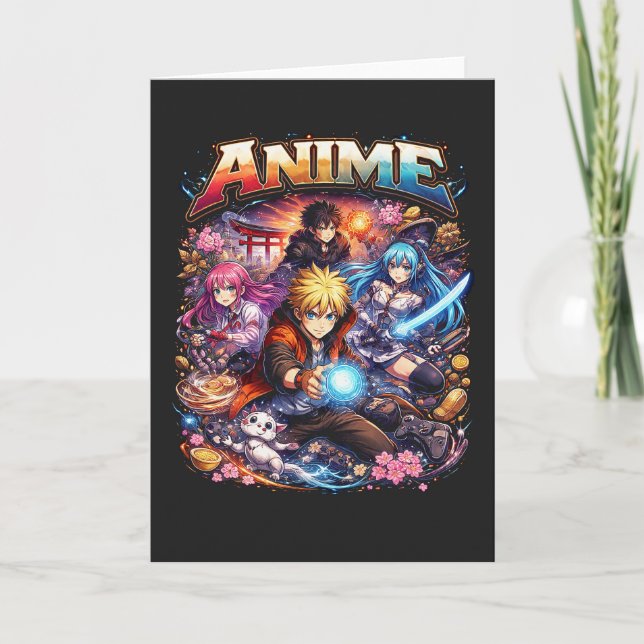 Tarjeta Festiva Anime Legends (Anverso)