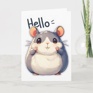 Tarjeta Festiva Anime Ratón Lindo Infierno