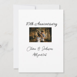 Tarjeta Festiva Aniversario boda agregar nombre año imagen par de