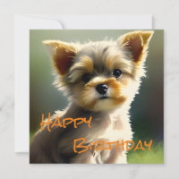 Aniversario de la porquería de Cute Yorkshire Terr