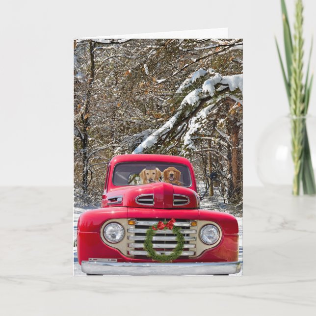 Tarjeta Festiva Aniversario del Boda Navidades (Anverso)