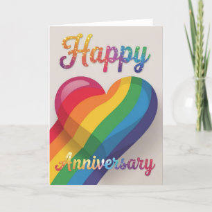 Tarjeta Festiva Aniversario del Orgullo,Tarjeta de Aniversario, fe