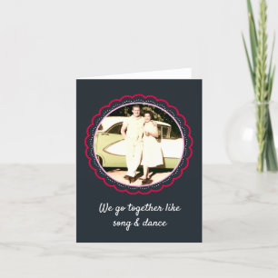 Tarjeta Festiva Aniversario personalizado / Canción y danza