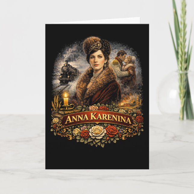 Tarjeta Festiva Anna Karenina (Anverso)