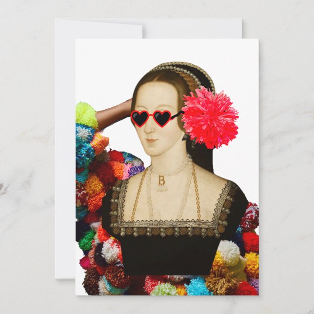 Tarjeta Festiva Anne Boleyn (Anverso)