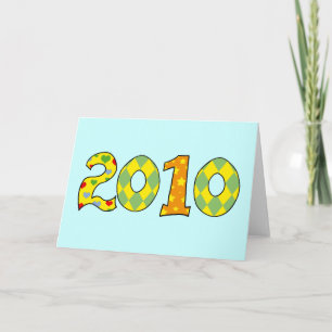 Tarjeta Festiva Año de 2010