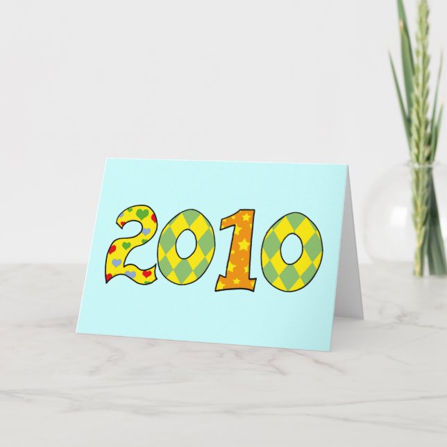 Tarjeta Festiva Año de 2010 (Anverso)
