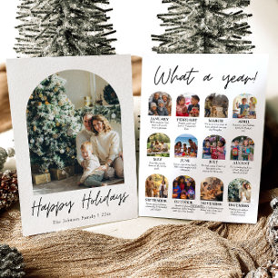 Tarjeta Festiva Año de arte moderno en revisión de Navidades de fo