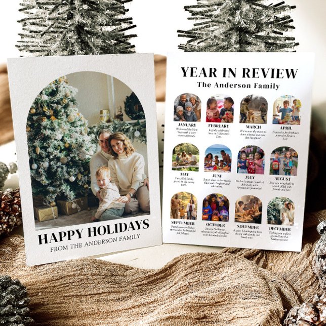 Tarjeta Festiva Año de arte moderno en revisión de Navidades de fo (Subido por el creador)