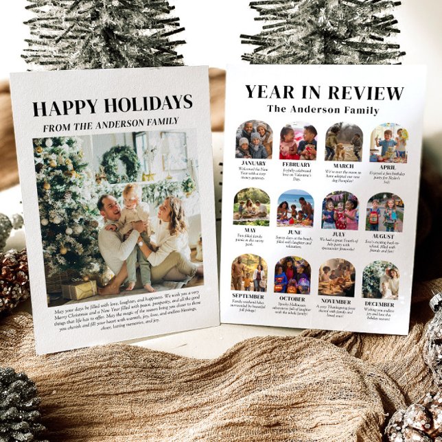 Tarjeta Festiva Año de arte moderno en revisión de Navidades de fo (Subido por el creador)