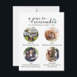 Tarjeta Festiva Año de Collage de fotos familiar en Navidades de i<br><div class="desc">Una tarjeta de Collage de fotos familiar de año para recordar a los Navidades que puedes añadir fácilmente tus fotos de la historia de los hitos que ocurrieron durante el año. Perfecto para que la familia y los amigos se mantengan al tanto de los logros de su vida mientras les...</div>