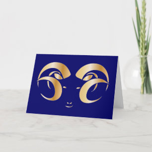 Tarjeta Festiva Año de la Ram / Oveja