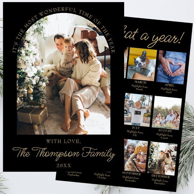 Tarjeta Festiva Año De Revisión Del Collage De Los Navidades De Fo (Subido por el creador)