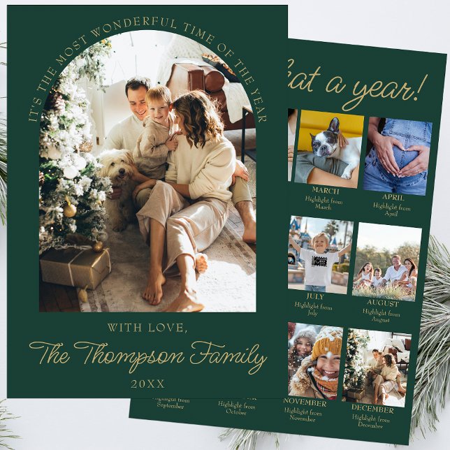 Tarjeta Festiva Año De Revisión Del Collage De Los Navidades De Fo (Subido por el creador)