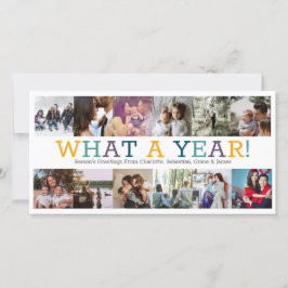 Tarjeta Festiva Año De Revisión Doce Navidades Personalizados De F
