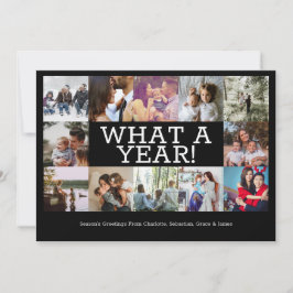 Tarjeta Festiva Año De Revisión Doce Navidades Personalizados De F