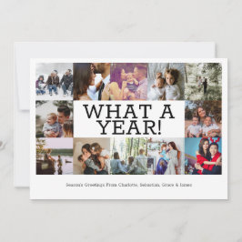 Tarjeta Festiva Año De Revisión Doce Navidades Personalizados De F