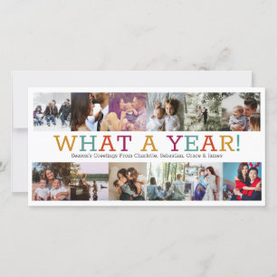 Tarjeta Festiva Año De Revisión Doce Navidades Personalizados De F