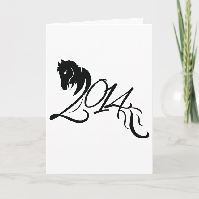 Tarjeta Festiva Año del caballo 2014 (Anverso)