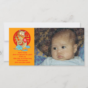 Tarjeta Festiva Año del dragón