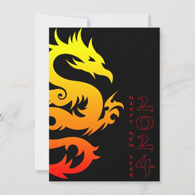 Tarjeta Festiva año del dragón 2024 (Anverso)