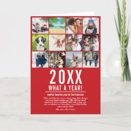 Tarjeta Festiva Año En Reseña De Las Noticias Familiares 12 Foto Q