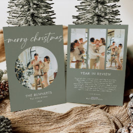 Tarjeta Festiva Año fotográfico de la ronda moderna en revisión de