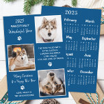 Tarjeta Festiva Año fotográfico personalizado Mascota de perro en<br><div class="desc">Presentamos nuestra nueva colección de tarjetas de vacaciones, perfecta para amantes de los animales y dueños de mascotas! Nuestras tarjetas de "Año Maravilloso" muestran a sus peludos familiares de una manera linda, moderna y divertida. Estas tarjetas son elegantes y festivas, con un collage de fotos de sus mascotas familiares a...</div>