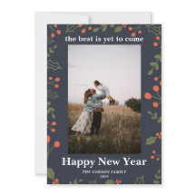 Año Nuevo 1 Foto Festividad Botánica Holly Moderno