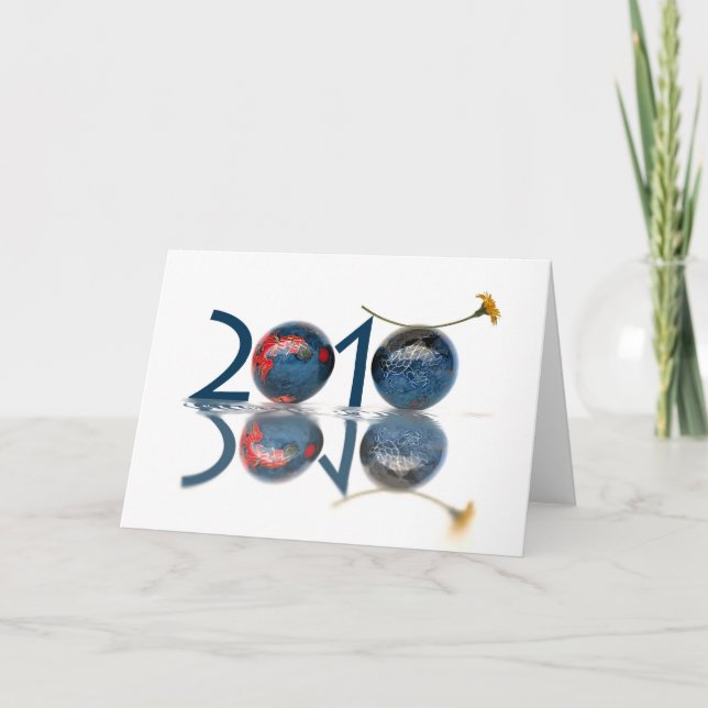 Tarjeta Festiva Año nuevo 2010 (Anverso)