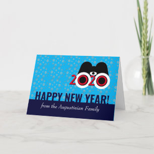 Tarjeta Festiva Año Nuevo 2020 Visión Copos de Nieve Año Nuevo