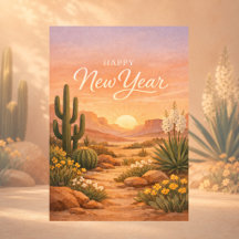 Año Nuevo Amanecer del Desierto del Suroeste