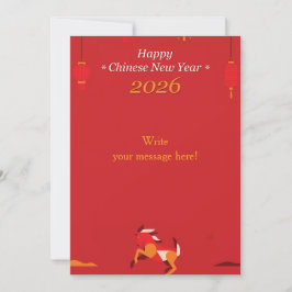 Tarjeta Festiva Año Nuevo Chino