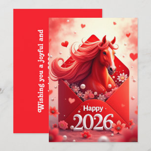Tarjeta Festiva Año nuevo chino 2026