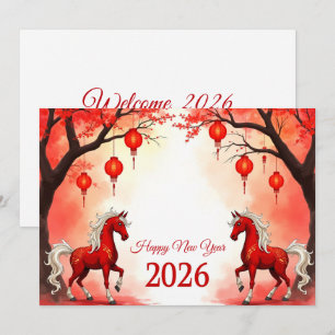Tarjeta Festiva Año nuevo chino 2026