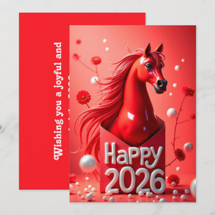 Tarjeta Festiva Año nuevo chino 2026