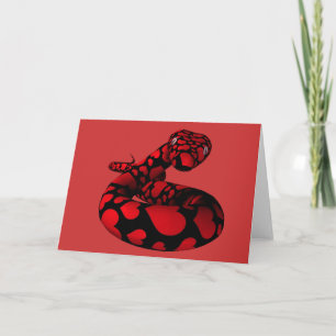 Tarjeta Festiva Año Nuevo Chino de la Serpiente