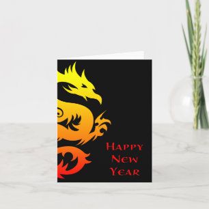 Tarjeta Festiva Año Nuevo chino feliz: año del dragón 2012
