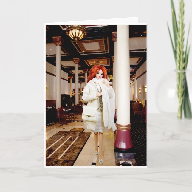 Tarjeta Festiva Año Nuevo de s de Verdi ", hotel de Driskill, (Anverso)